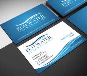Business Card Design by SKYdesign for ECO Water Technologies, Corp | Design: #18662565