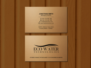 Business Card Design by Creations Box 2015 for ECO Water Technologies, Corp | Design: #18665378