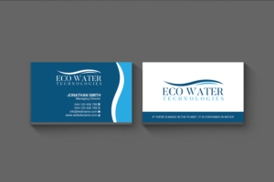 Business Card Design by Creations Box 2015 for ECO Water Technologies, Corp | Design: #18665424