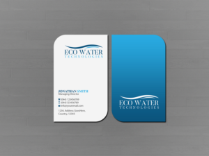 Business Card Design by Creations Box 2015 for ECO Water Technologies, Corp | Design: #18665533