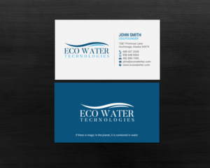 Business Card Design by chandrayaan.creative for ECO Water Technologies, Corp | Design: #18659458