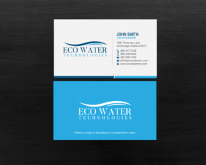 Business Card Design by chandrayaan.creative for ECO Water Technologies, Corp | Design: #18659459