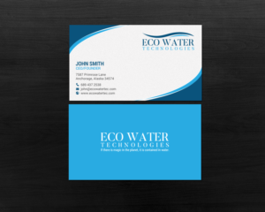 Business Card Design by chandrayaan.creative for ECO Water Technologies, Corp | Design: #18659475