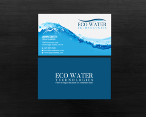 Business Card Design by chandrayaan.creative for ECO Water Technologies, Corp | Design: #18659479