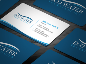 Business Card Design by Tripti Ranjan Gain for ECO Water Technologies, Corp | Design: #18660361