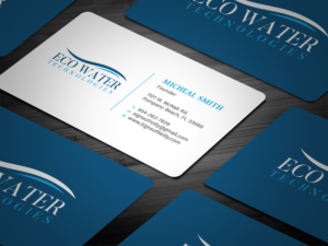 Business Card Design by Tripti Ranjan Gain for ECO Water Technologies, Corp | Design: #18660363