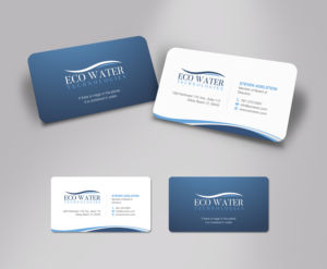 Business Card Design by logodentity for ECO Water Technologies, Corp | Design: #18658178