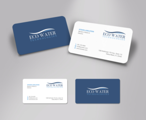Business Card Design by logodentity for ECO Water Technologies, Corp | Design: #18658752