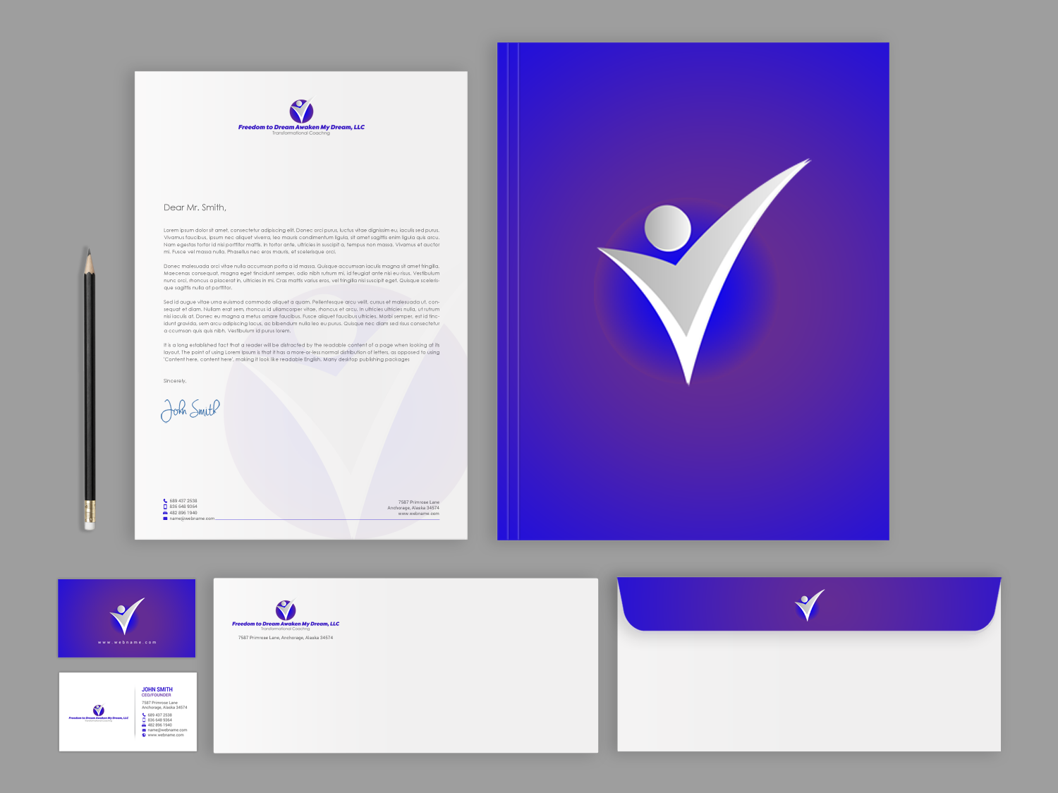 Stationery Design by chandrayaan.creative for Freedom to Awaken My Dreams, LLC | Design #18739927
