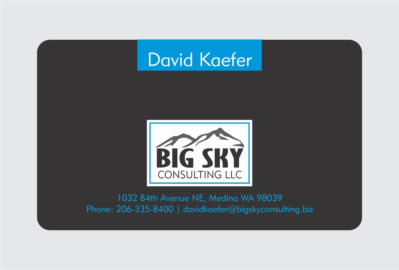 Business Card Design by yadavsushil for Big Sky Consulting LLC | Design #18661321