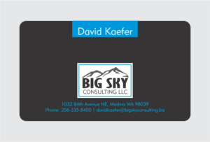 Business Card Design by yadavsushil for Big Sky Consulting LLC | Design #18661321