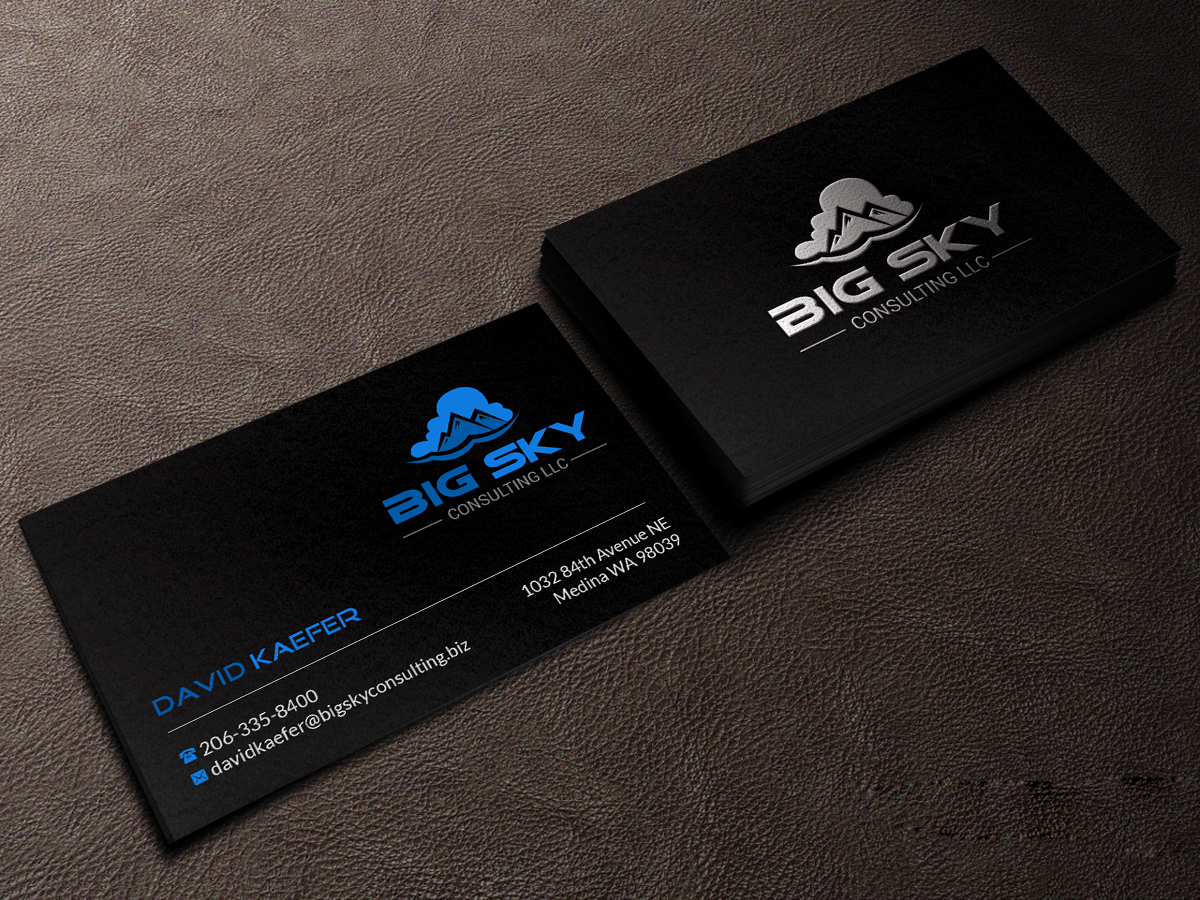 Diseño de Tarjeta de Presentación por Creations Box 2015 para Big Sky Consulting LLC | Diseño #18665536