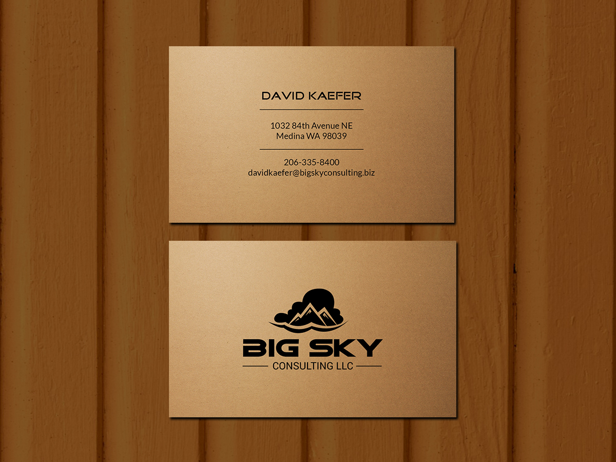 Business Card Design by Creations Box 2015 for Big Sky Consulting LLC | Design #18665537