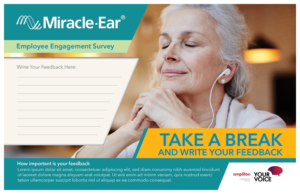 Employee engagement survey desk drop ( Miracle-Ear, Canada) | Diseño de Flyer por LeonFX