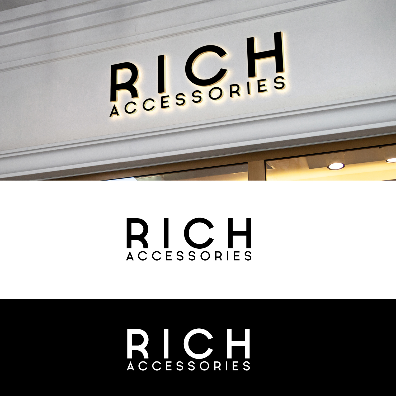 Logo-Design von Aqeel Momin für Rich Accessories | Design #18666158