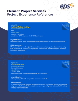 Brochure Design by uk for Element Project Services | Design: #18741967