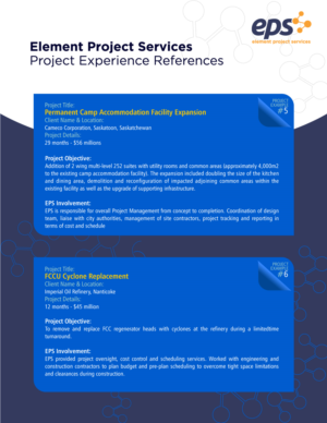 Brochure Design by uk for Element Project Services | Design: #18741968