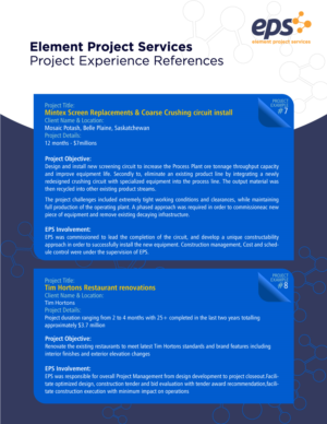 Brochure Design by uk for Element Project Services | Design: #18741971