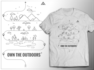 Mapping App Company needs T-Shirt Designs for outfoors people | T-Shirt-Design von Tomi and Edó