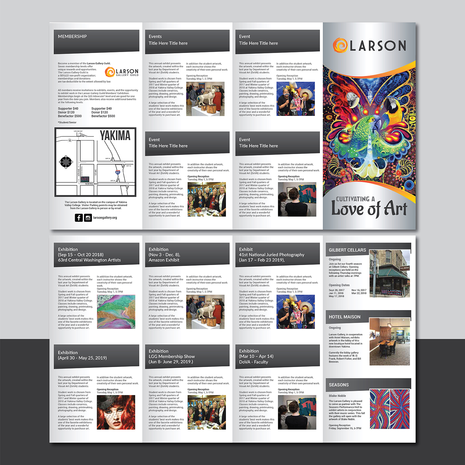 Brochure Design by Deziners Zone for Larson Gallery | Design #18671402