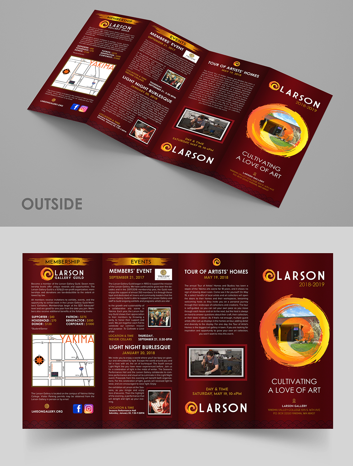 Broschüren-Design von SAI DESIGNS für Larson Gallery | Design #18674544