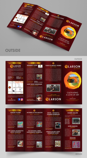 Larson Gallery 2018-2019 Season brochure | Brochure Design by SAI DESIGNS