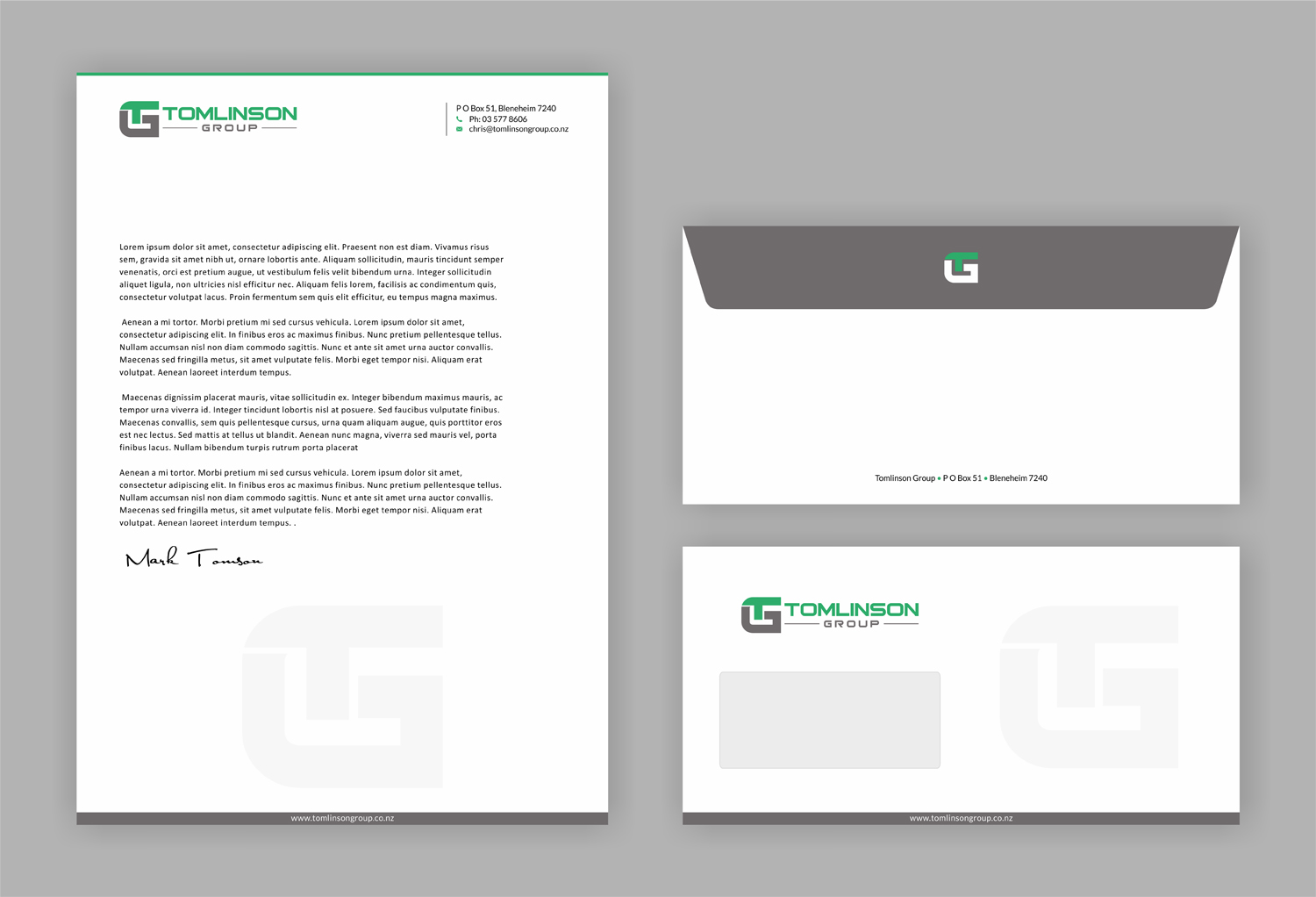 Design En-Tête par SKYdesign pour Tomlinson Group | Design #18720623