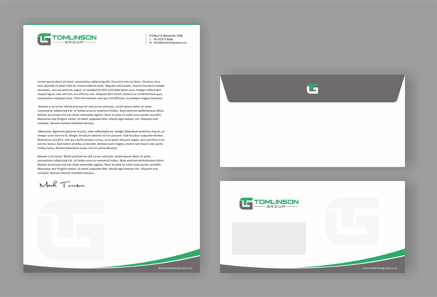 Letterhead Design by SKYdesign for Tomlinson Group | Design #18720624