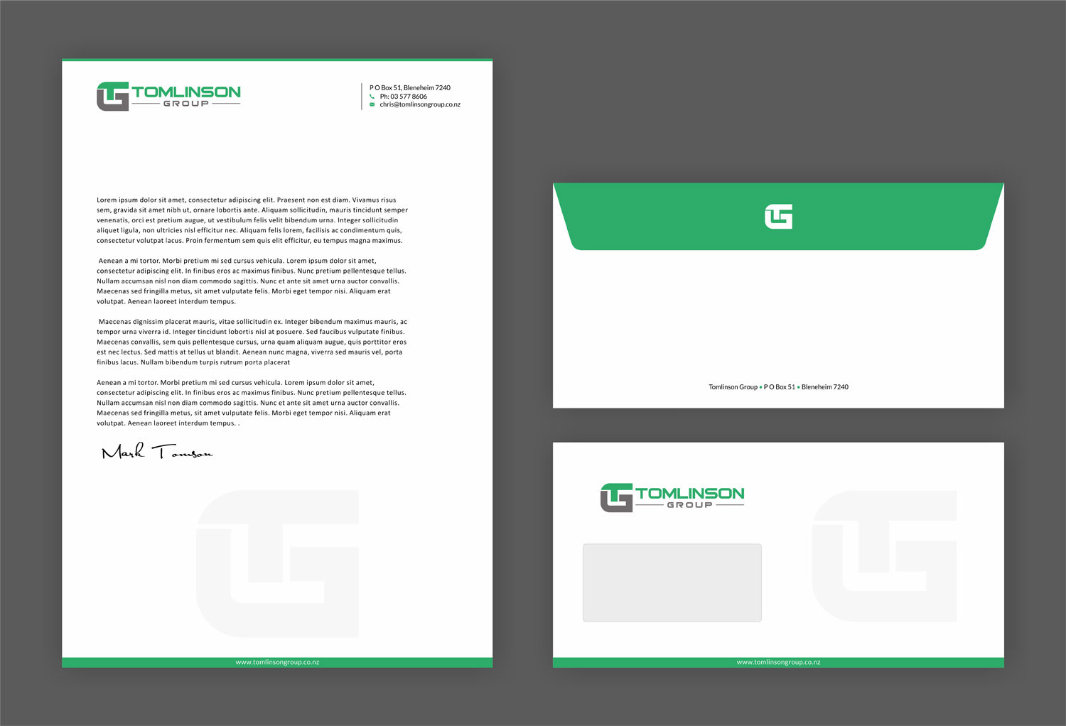 Design En-Tête par SKYdesign pour Tomlinson Group | Design #18720625