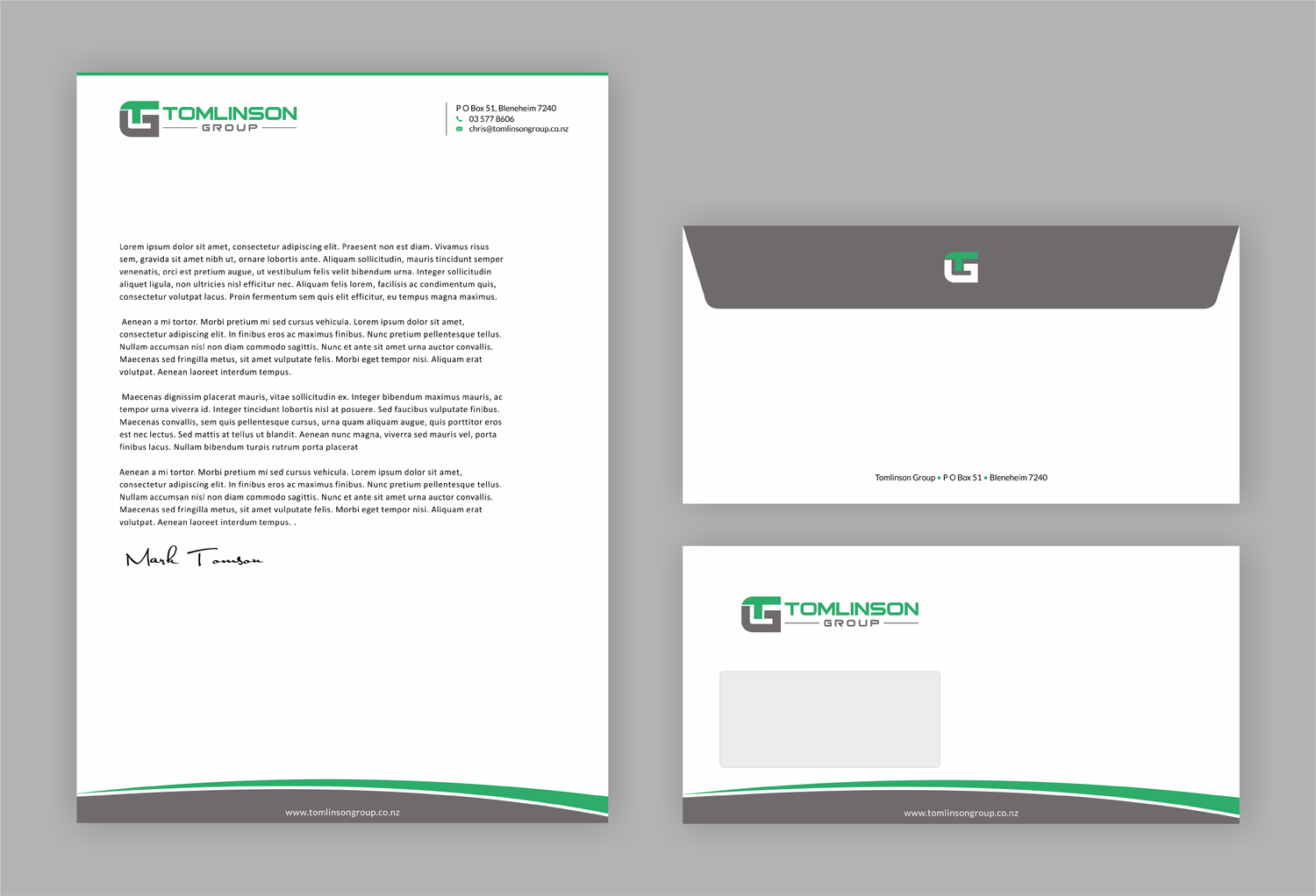 Design En-Tête par SKYdesign pour Tomlinson Group | Design #18720628