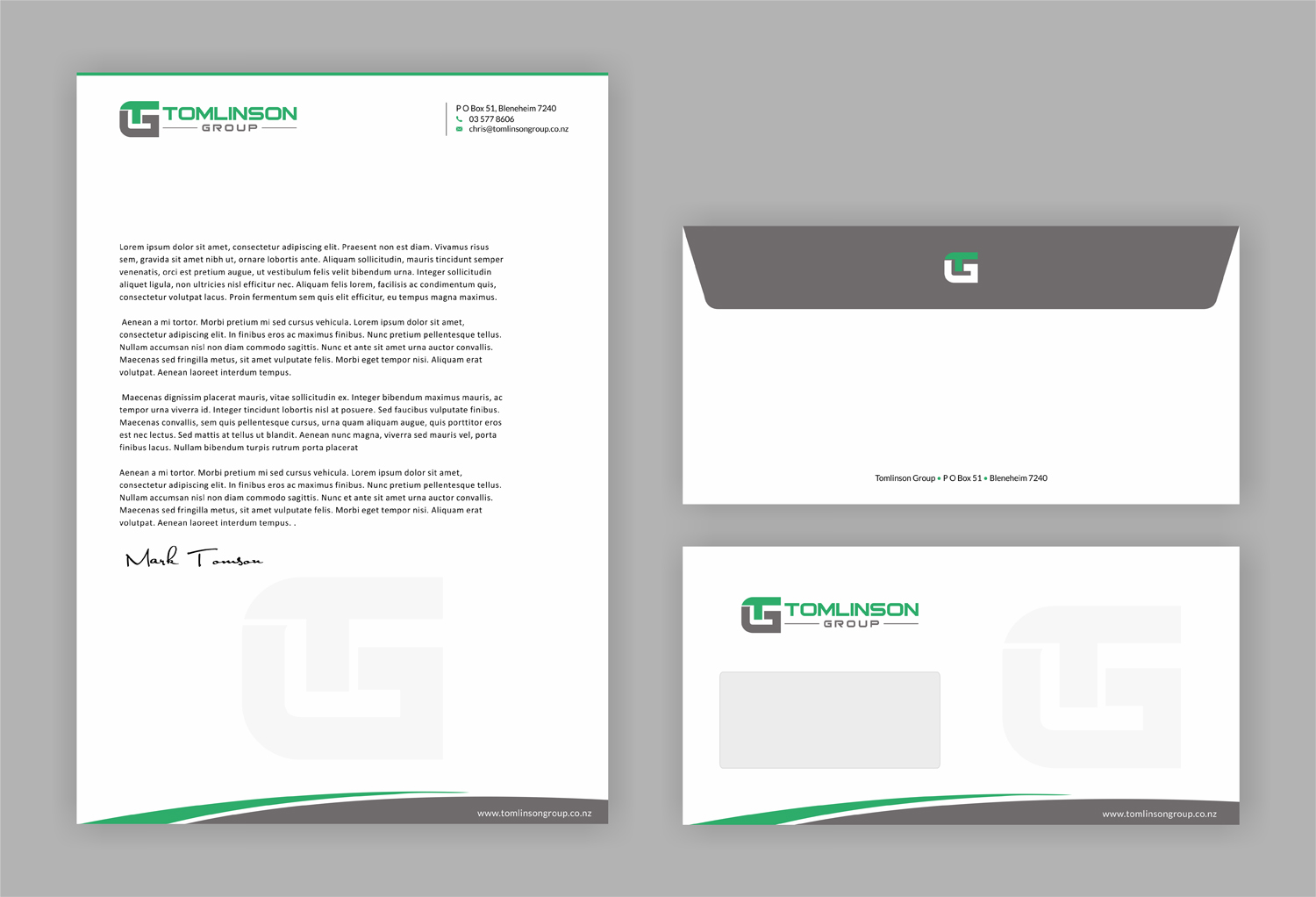 Design En-Tête par SKYdesign pour Tomlinson Group | Design #18720629