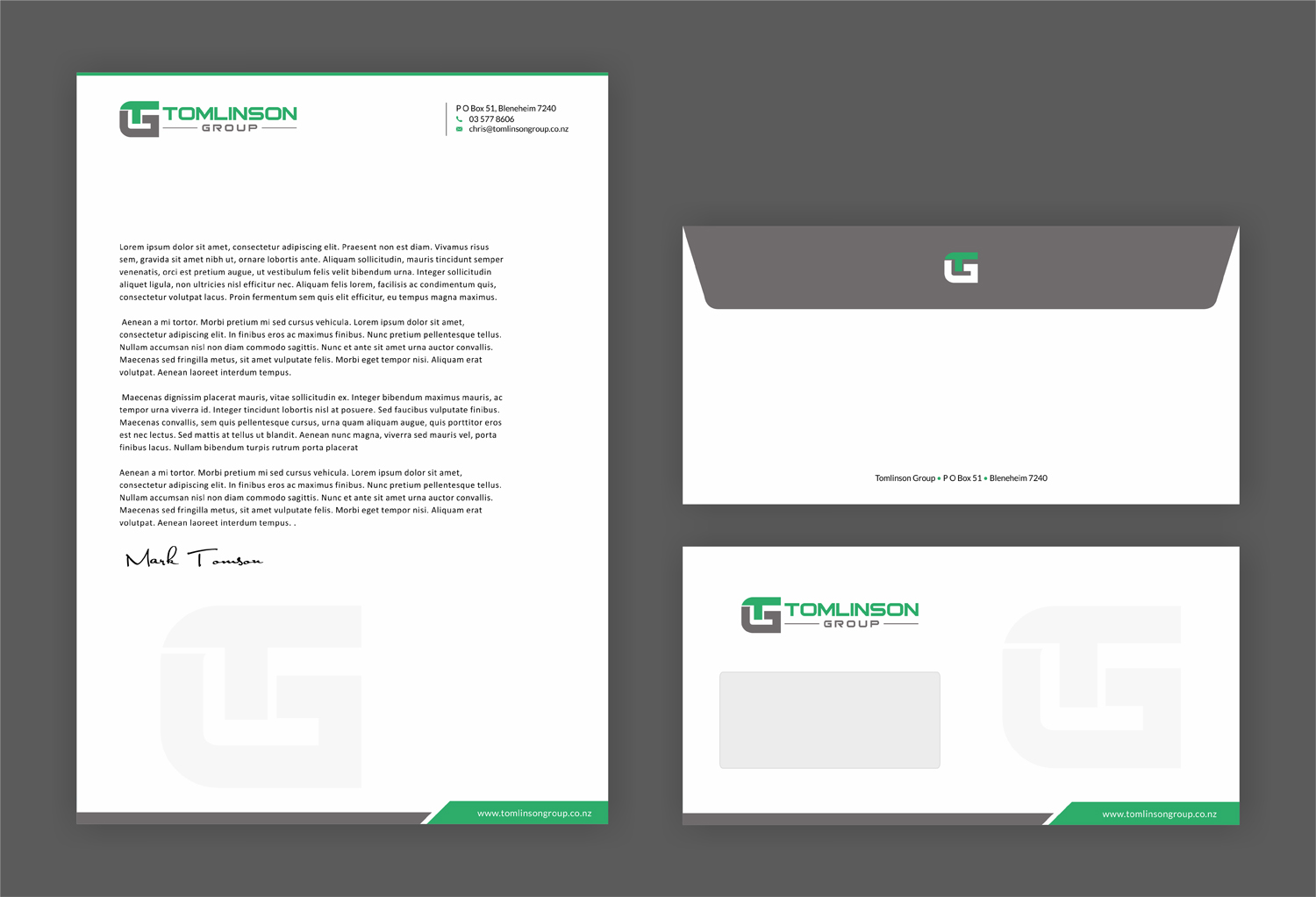 Design En-Tête par SKYdesign pour Tomlinson Group | Design #18720630