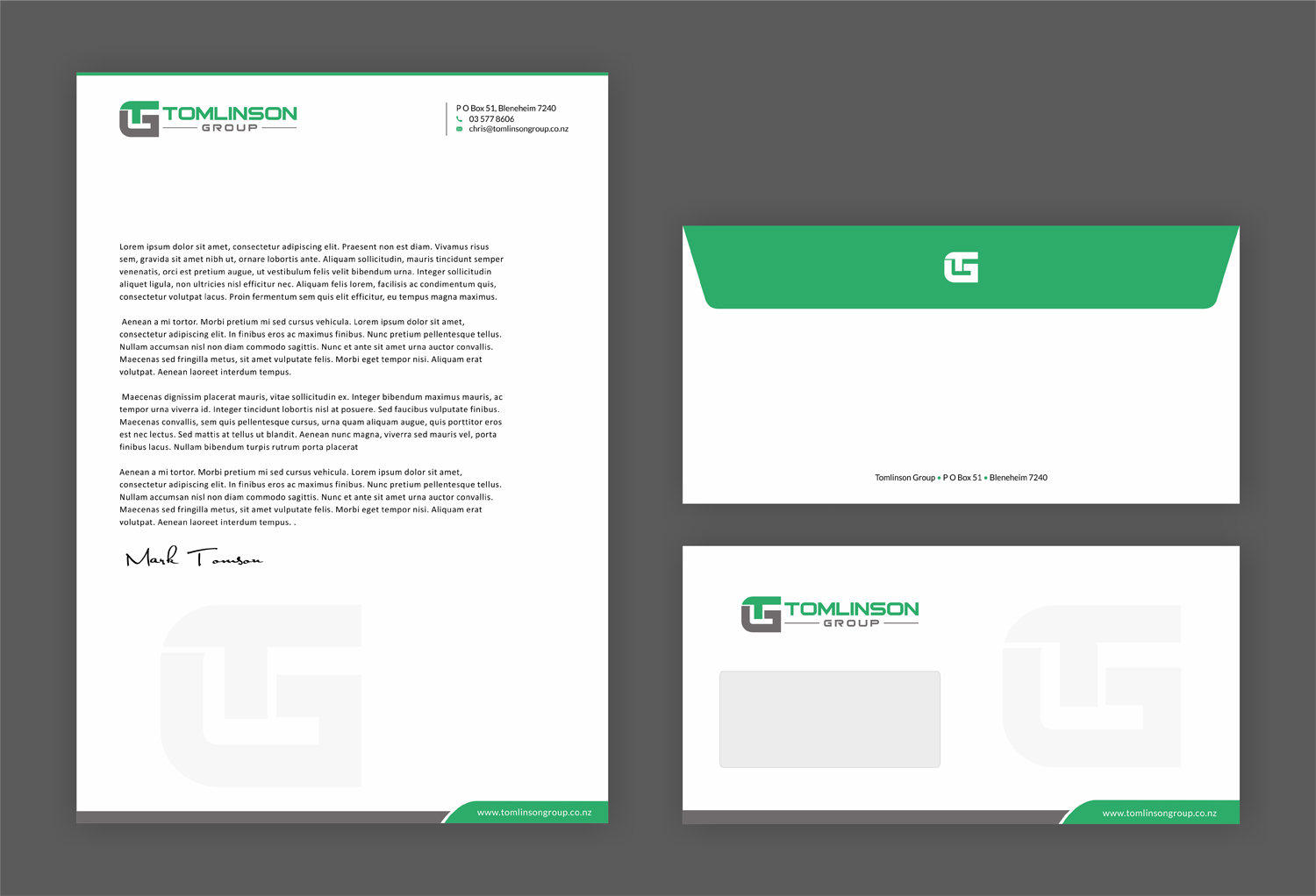 Design En-Tête par SKYdesign pour Tomlinson Group | Design #18720632