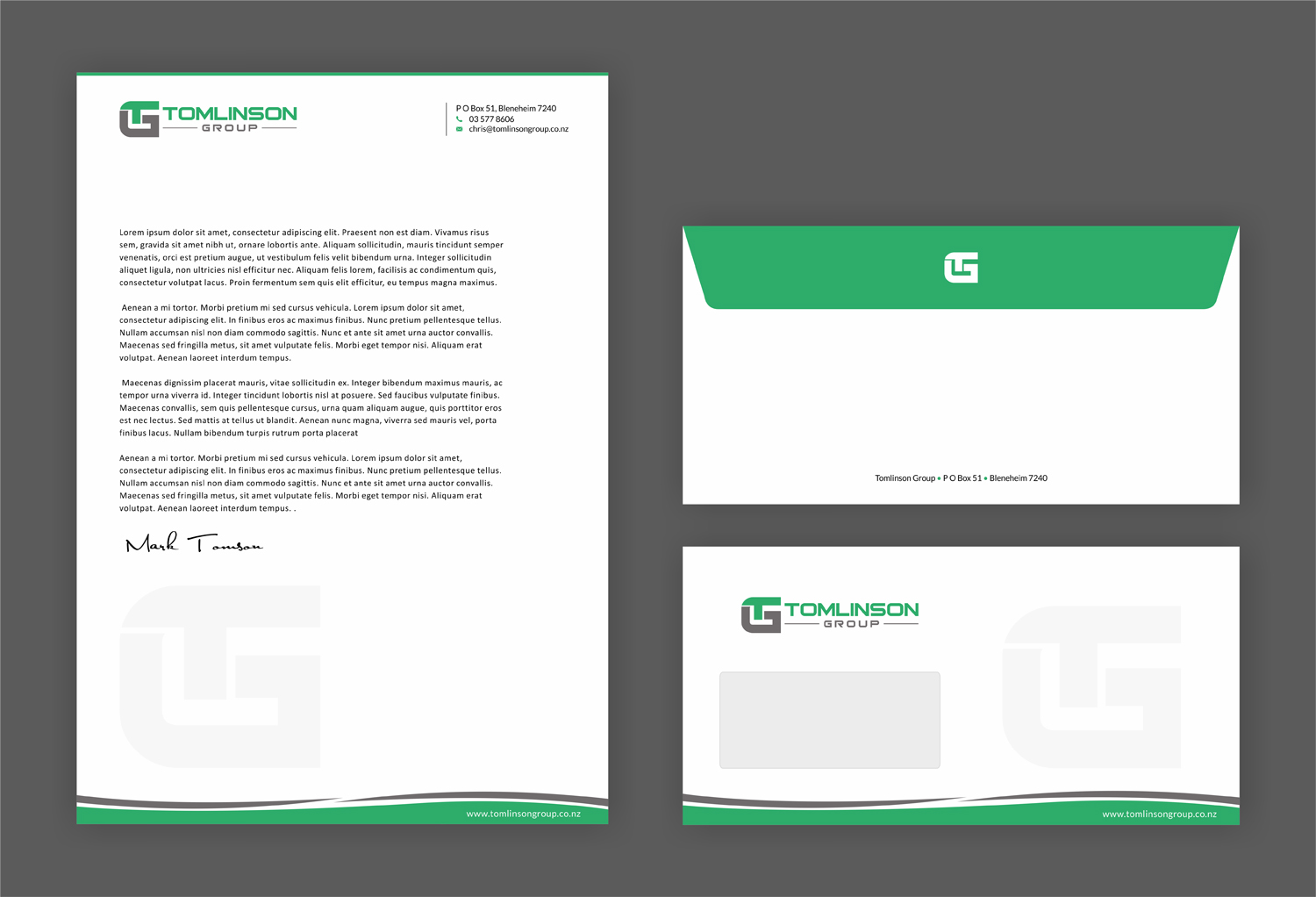 Letterhead Design by SKYdesign for Tomlinson Group | Design #18720638