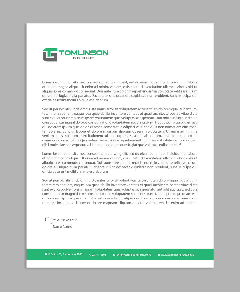 Design En-Tête par AbyJohns pour Tomlinson Group | Design #18743726