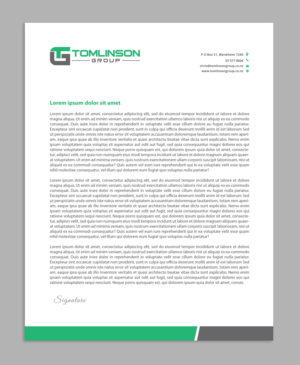 Design En-Tête par AbyJohns pour Tomlinson Group | Design : #18743727