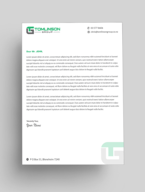 Design En-Tête par Infinitive Technology pour Tomlinson Group | Design : #18676261