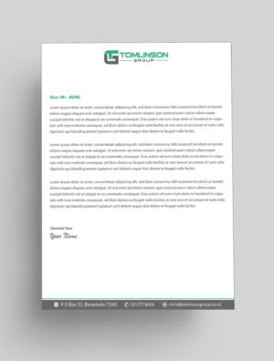 Design En-Tête par Infinitive Technology pour Tomlinson Group | Design : #18676262