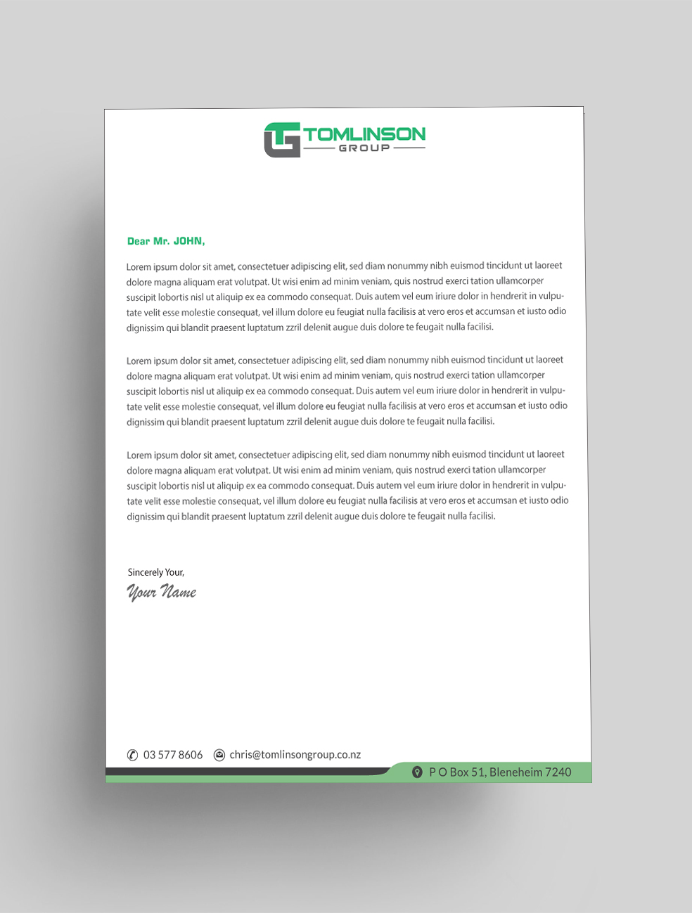 Design En-Tête par Infinitive Technology pour Tomlinson Group | Design #18676263