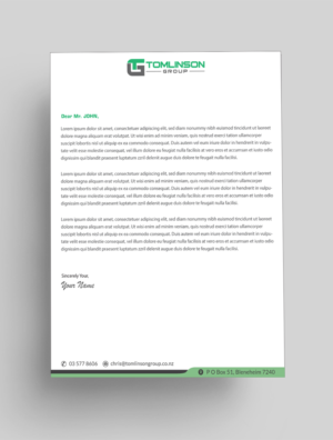 Design En-Tête par Infinitive Technology pour Tomlinson Group | Design : #18676263