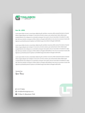 Design En-Tête par Infinitive Technology pour Tomlinson Group | Design : #18676264