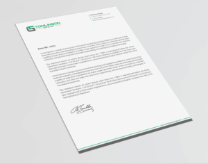 Letterhead Design by Infinitive Technology for Tomlinson Group | Design: #18684040