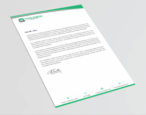 Letterhead Design by Infinitive Technology for Tomlinson Group | Design: #18684516