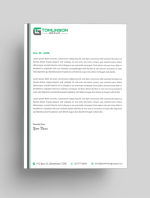 Letterhead Design by Infinitive Technology for Tomlinson Group | Design: #18685403