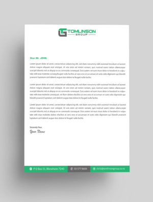 Letterhead Design by Infinitive Technology for Tomlinson Group | Design: #18685702
