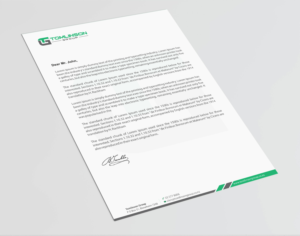 Letterhead Design by Infinitive Technology for Tomlinson Group | Design: #18706334