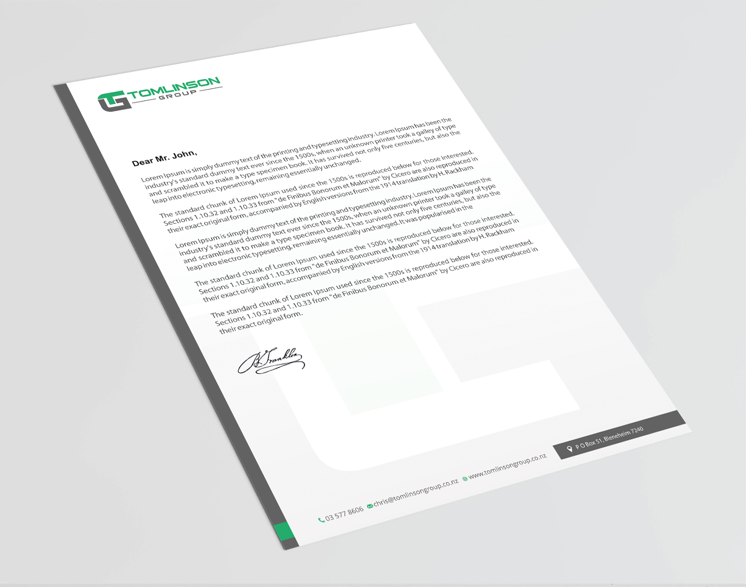 Design En-Tête par Infinitive Technology pour Tomlinson Group | Design #18758953