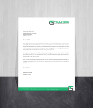 Design En-Tête par Creations Box 2015 pour Tomlinson Group | Design : #18675989