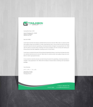 Design En-Tête par Creations Box 2015 pour Tomlinson Group | Design : #18675990