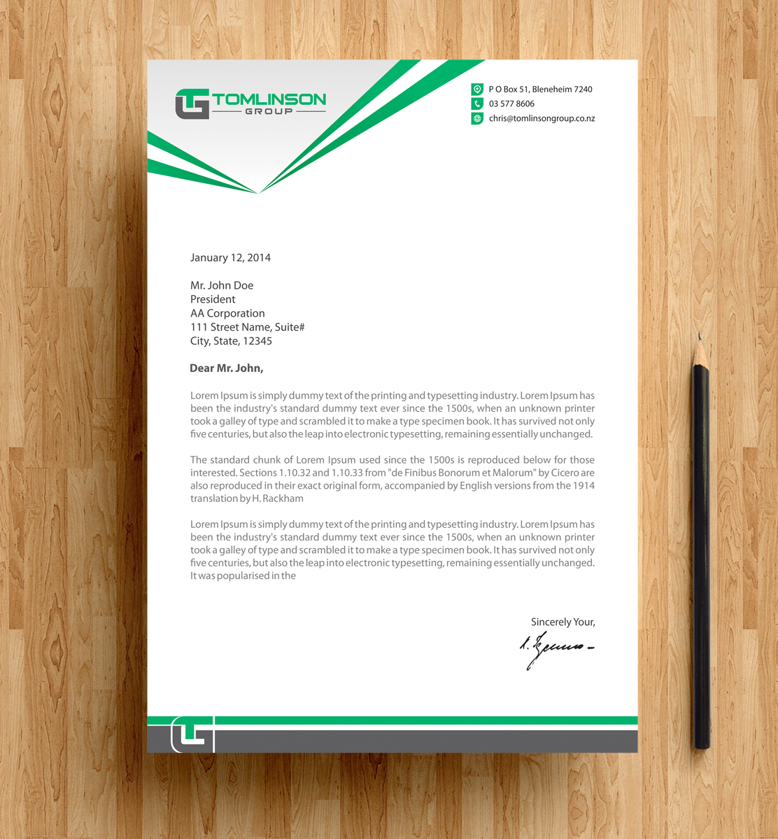 Design En-Tête par alpesh9520 pour Tomlinson Group | Design #18685770